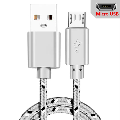 Fast Charging Micro USB Cable – Braided & Tangle-Free (1M/2M/3M)