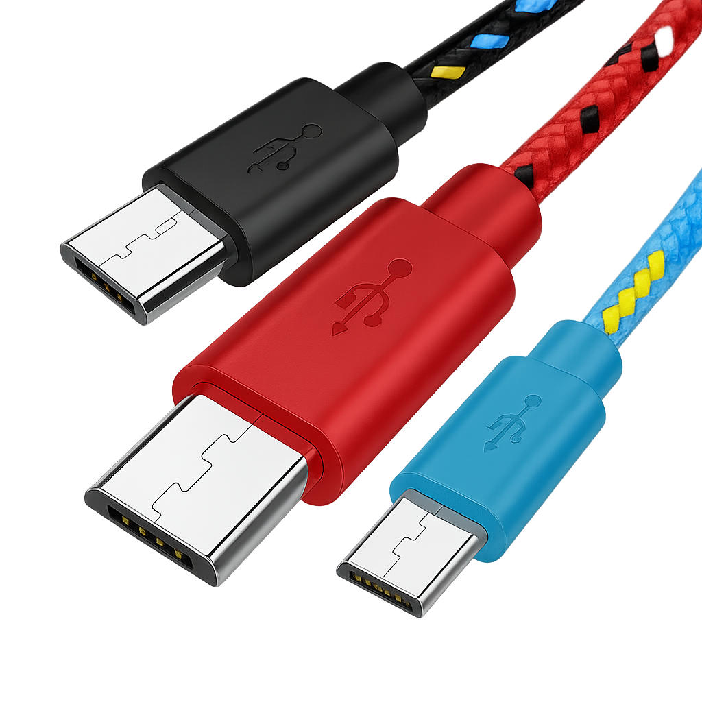 Fast Charging Micro USB Cable – Braided & Tangle-Free (1M/2M/3M)