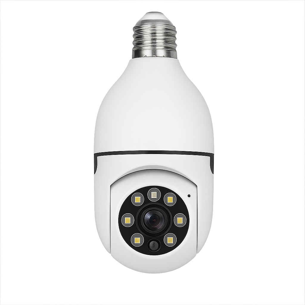Hidden WiFi Bulb Cam – Light, Watch & Talk in One
