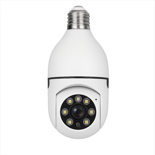 Hidden WiFi Bulb Cam – Light, Watch & Talk in One
