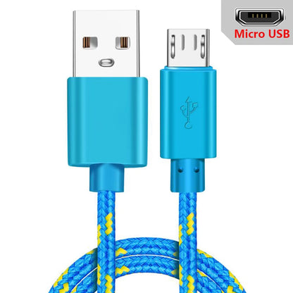 Fast Charging Micro USB Cable – Braided & Tangle-Free (1M/2M/3M)
