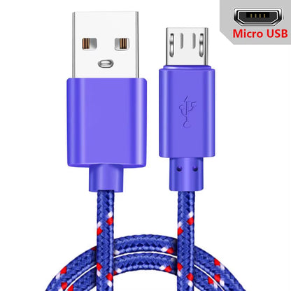Fast Charging Micro USB Cable – Braided & Tangle-Free (1M/2M/3M)