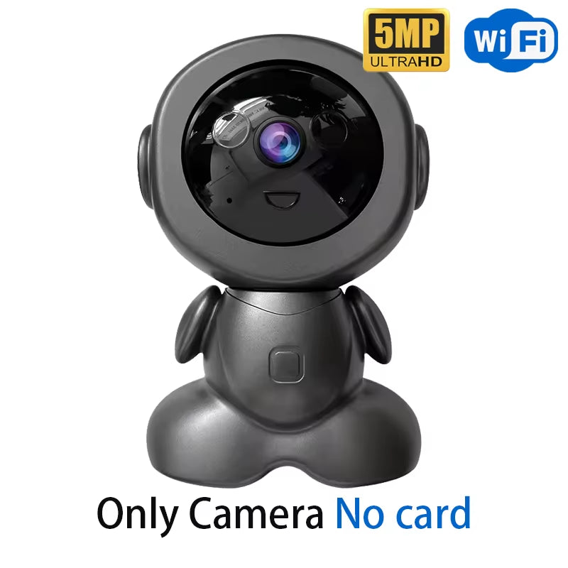 5MP Wireless Wifi Indoor Surveillance Camera Night Vision PTZ Two-Way Voice Security Protection Smart Home Webcam Robot Camera