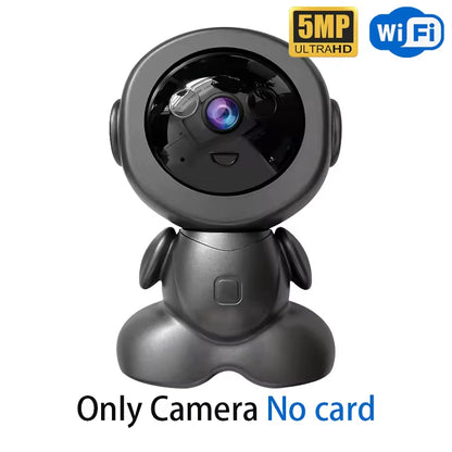5MP Wireless Wifi Indoor Surveillance Camera Night Vision PTZ Two-Way Voice Security Protection Smart Home Webcam Robot Camera